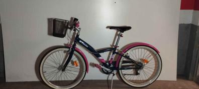 Bicicleta niños 16 pulgadas Btwin 500 Doctor Girl blanca rosa 4,5 6 años