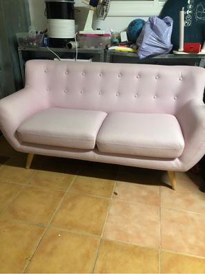 Vendo sofa de 2 plazas en color rosa Sofás, sillones y sillas de segunda  mano baratos