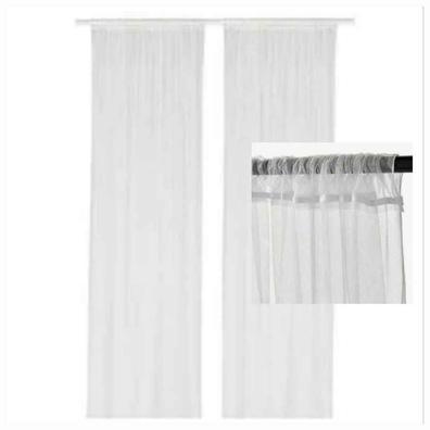MOALINA cortina, 1par, blanco, 145x300 cm - IKEA