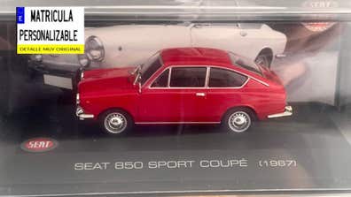 Modèle Réduit SEAT 850 Coupé #23 Rallye D'Oviedo 1967 - Échelle 1/43 Par IXO - Neuf