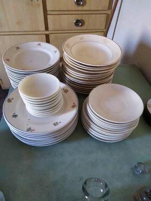 vancasso Serie Albero Vajillas de Cerámica 48 Piezas, Vajillas Completas  para 12 Personas, Incluye 12 Cuencos, 12 Platos Llanos, 12 Platos de Postre  y