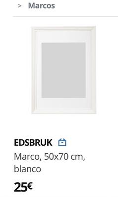 RIBBA Marco, blanco, 50x70 cm - IKEA