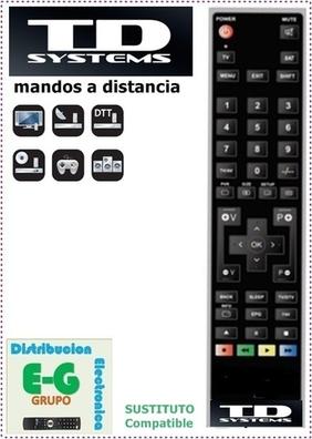 MANDO A DISTANCIA de reemplazo para TV TD SYSTEMS K40DLT1F EUR 12