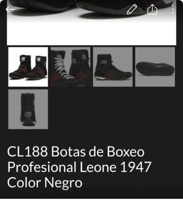 CL188 Botas de Boxeo Profesional Leone 1947 Color Negro