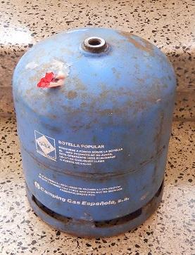 Bombona de Gas Azul Butano de Rosca, Recambio para Cocina Portátil