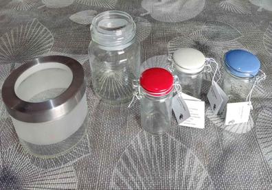 Tarro hermético de vidrio con cierre metálico, bote, frasco multiusos para  alimentos, conservas, legumbres, pasta, 2