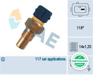 FAE 31220 Sensor, Temperatura del Refrigerante : : Coche y moto
