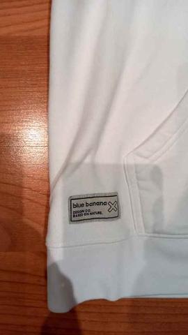 Blue banana clearance sudadera blanca