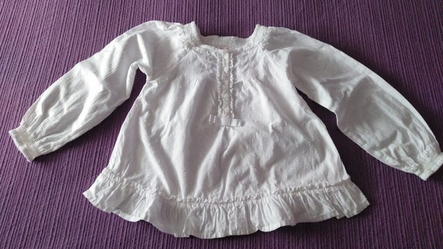 Milanuncios - Blusa niña blanca 5-6