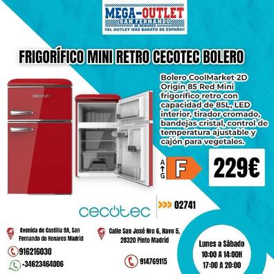 Cecotec Frigorífico Mini Bolero Cool Market Tt 90 Inox. 90 Litros, Puerta  Reversible, Control De Temperatura Regulable