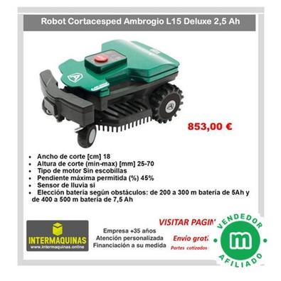 Robot Cortacésped Ambrogio ZETA-R sin cable perimetral