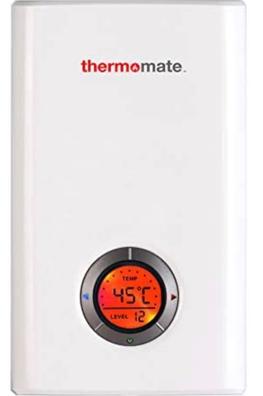 Calentador de agua eléctrico sin tanque, 3000 W, mini calentador de agua  termostático instantáneo para baño, cocina, lavabo, grifo con protección