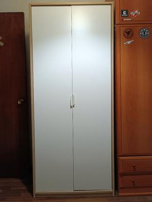 Armario para lavadora de 64 cm de madera aglomerada blanco con dos