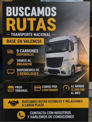 Camiones al enganche Ofertas de empleo de transporte. Trabajo de ...