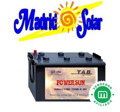Batería POWER SUN marca TAB solar 12V/250Ah C100