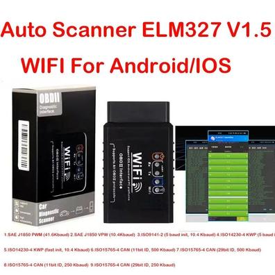Obd2 Bluetooth 4.0 Escáner de diagnóstico lector de códigos para Iphone Ios  Android Ipad PC, coche Auto Odb2 Obd II herramienta de escaneo de  diagnóstico para comprobar las luces del motor, S