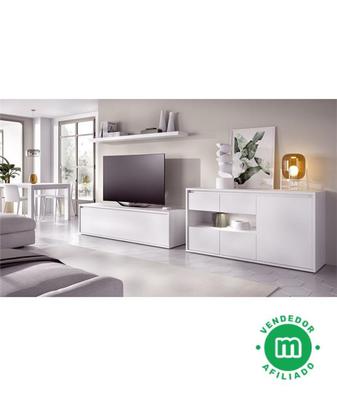 Salón moderno con módulo televisión y aparador Ref YD15
