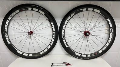 Rueda Bicicleta Carretera 700 Trasera V-Brake Cassette Doble Pared Aero  Negro