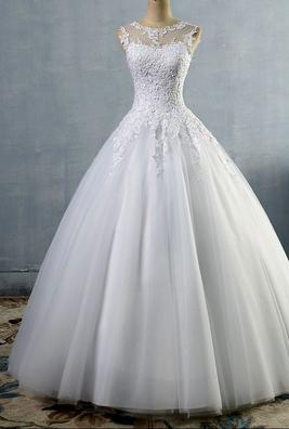 Vestido bordado novia Moda y complementos de segunda mano barata