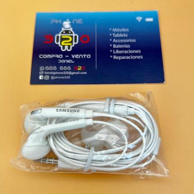 Auriculares de deporte para móvil, micrófono y cable de 1,2 m, conexión  jack 3.5 mm, cascos compatibles con Xiaomi, Huawei, Sams