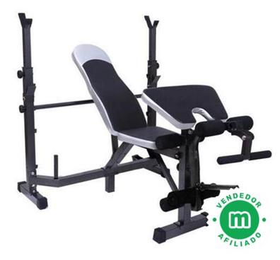 ISE Banco de Pesas Musculación Ajustable Plegable Multifuncional Inclinable  Reclinable, Banco de Peso Plano Declinado Inclinado Abdominales para