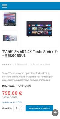 Tesla TV 55S906BUS 55´´ 4K LED Negro