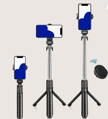 Palo Selfie para teléfono móvil, soporte para transmisión en vivo, cámara  portátil Bluetooth, trípode de suelo portátil antivibración, todo en uno