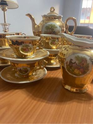 Juego de Tazas Café Brescia Gold 12 Piezas