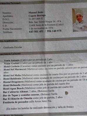 OFERTA DE EMPLEO EN JEREZ  Se busca ayudante de cocina para un