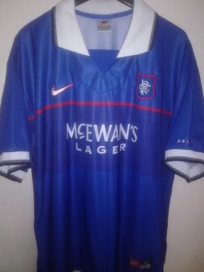 1997-1999 Glasgow Rangers FC Soccer Jersey Shirt Home Mcewan's Lager Nike M  BNWT