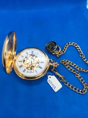 Reloj de bolsillo Reloj de bolsillo de cuarzo romano personalizado en tono  dorado -  España