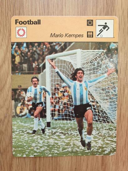CROMO CARD FICHA KEMPES ARGENTINA 78