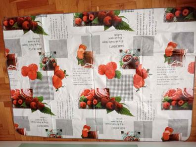 Mantel Hule Rectangular Frutas Fantasia Impermeable Antimanchas PVC 140x250  cm. Recortable Uso Interior y Exterior