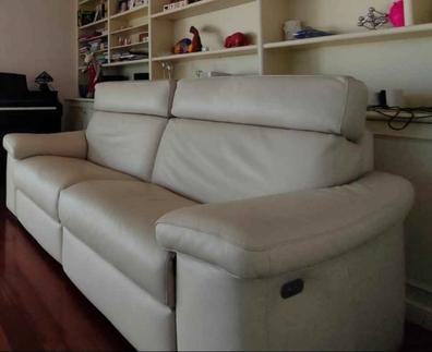 Sofa de piel natural Natuzzi de segunda mano por 1.980 EUR en Sant