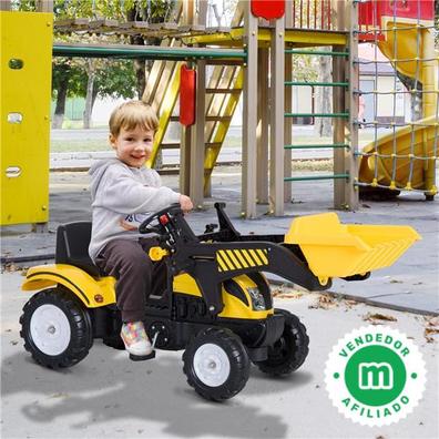 HOMCOM Tractor sin Pedales para Niños de 2-3 Años Excavadora