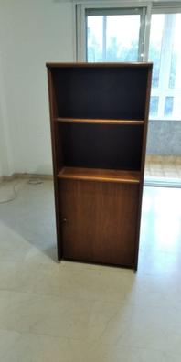 Librería de madera 4 estantes Estante wengué L 40 x H 29 x H 132 cm