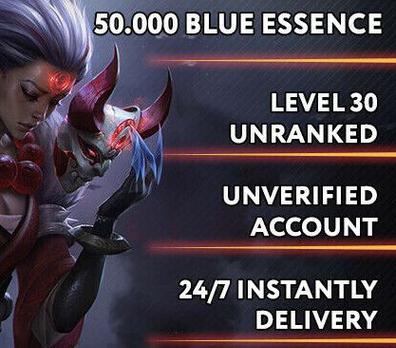 EUW] 30 LVL, 50.000 BE, UNRANKED, SMURF ACCOUNT