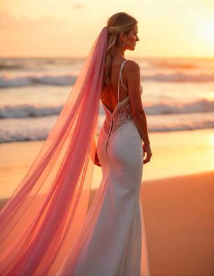 Velos largos Vestidos y trajes de novia de segunda mano baratos en