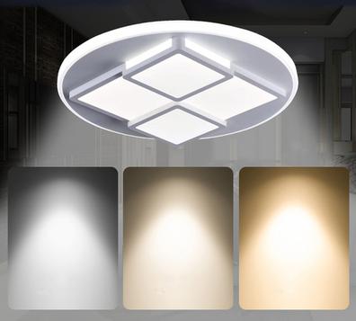 Foco, 2 focos de techo ajustables de una sola lámpara de techo, 5 W LED  montados en superficie, lámparas giratorias modernas para techo/pared para