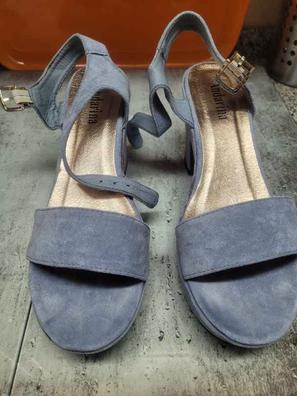 Sandalias tacon azul discount electrico