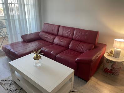 Sofa de piel losbu Sofás, sillones y sillas de segunda mano baratos en  Madrid | Milanuncios