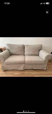 VIMLE funda sofá 3 plazas chaiselongue, con reposacabezas/Hallarp beige -  IKEA