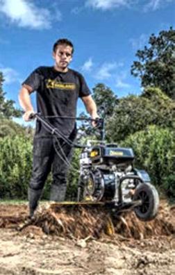 Motoazada motoazada de 2 tiempos, 52 cc, cultivador de jardín, gasolina,  pequeño fresador de jardín para excavar y aflojar el suelo