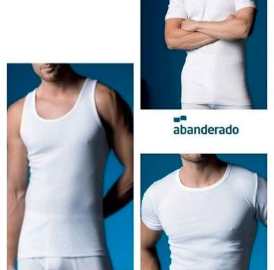 Camiseta interior de hombre en color blanco de tirantes · Abanderado · El  Corte Inglés