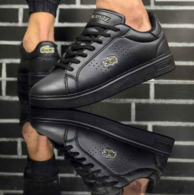 Zapatillas de piel de hombre Lacoste negras  Zapatillas nike para hombre, Zapatillas  hombre moda, Zapatos hombre deportivos