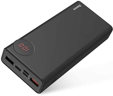 Batería portátil 1Hora™ 20000mAh 2.1A color negro