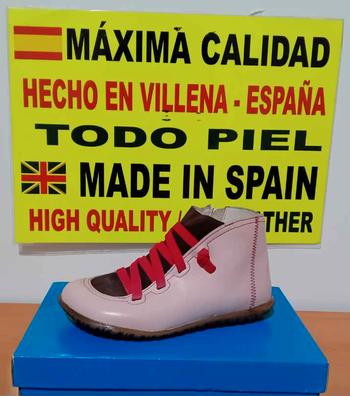 Botines de piel rojos Moda y complementos de segunda mano barata