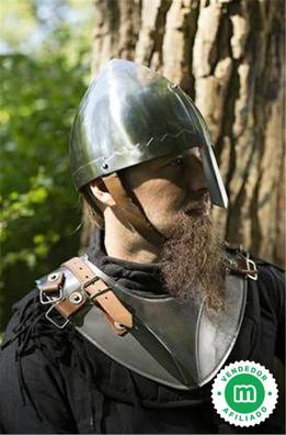 Casco vikingo con cota de malla, casco Larp -  España