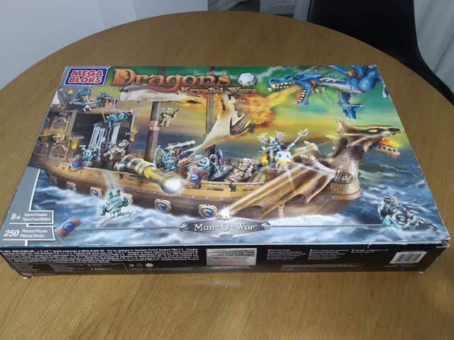 Lot Méga Bloks Dragons Et Pirates – Dragon Krystal Wars + Bateau Man O' War