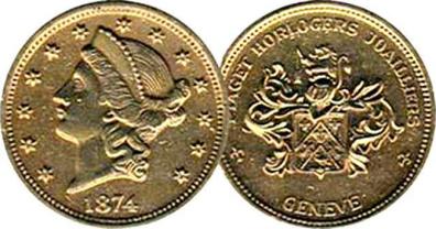 Milanuncios moneda medalla piaget geneve 1874